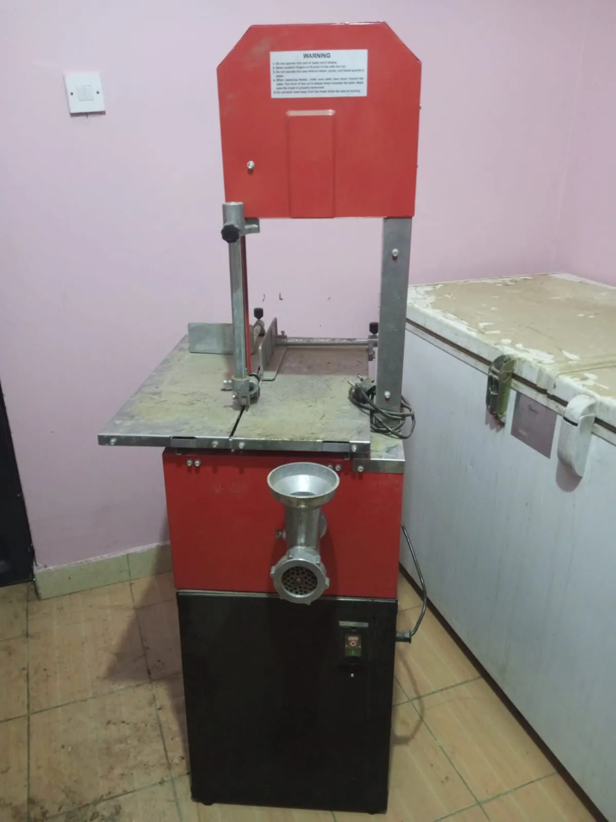 Bone Saw And Meat Mincing Machine 